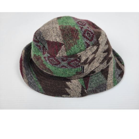 Ruth & Boaz Wool Blend Aztec Unisex One Size Sun‎ Bucket Hat Brown Green - Picture 3 of 9